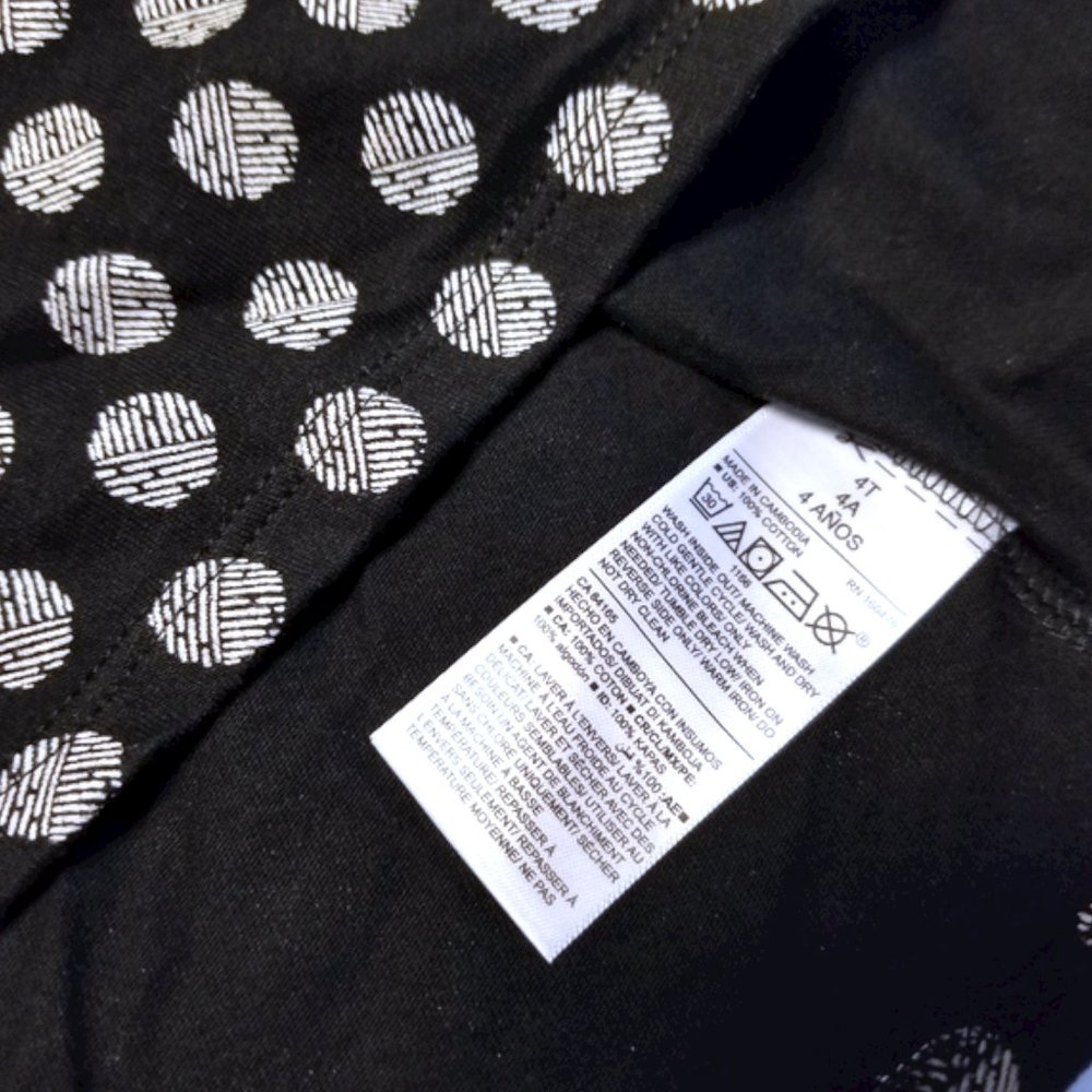 Old Navy Jersey-Knit Sleeveless Polka-Dot Dress, 4T, Black & White - Picture 3 of 3